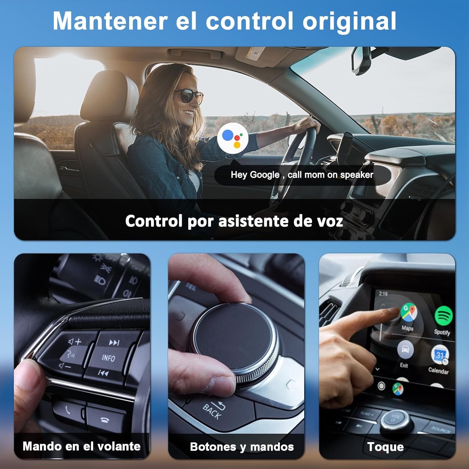 Android Auto Wireless Adapter,Wireless Android Auto Car Adapter/Dongle,2024 Upgraded Version,Suitable for All Cars Factory Wired Android Auto,Plug and Play,Low Latency,Easy to Install